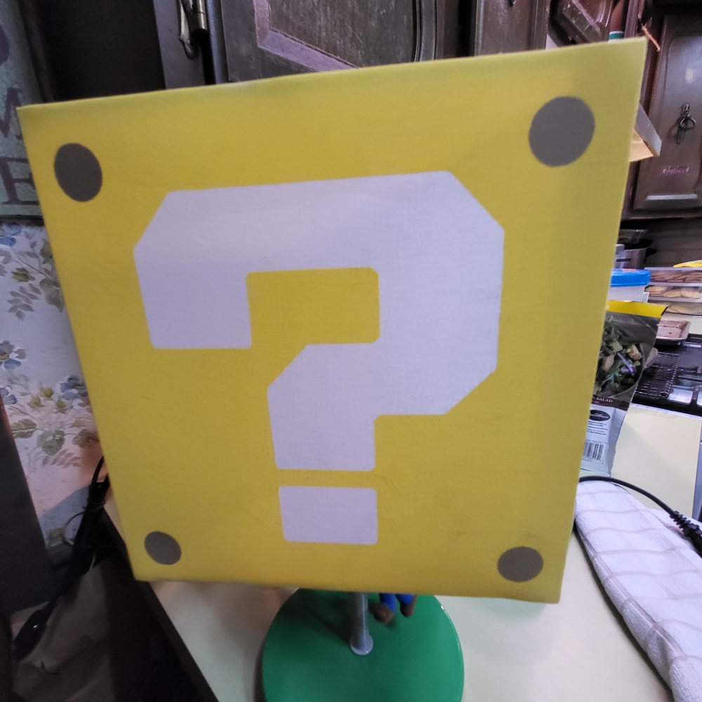 Yellow Question Block Lamp - Picture 6 of 14